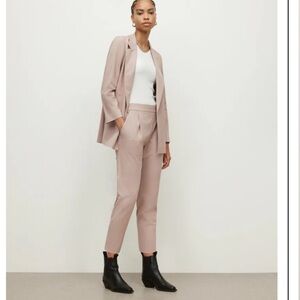 All Saints Aieda Light Pink pull on Cropped Pants 8